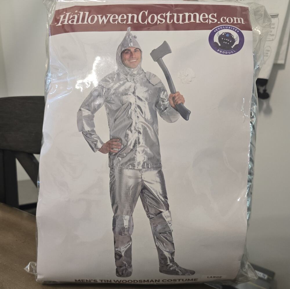 Men's Tin Man Halloween Costume - Wizard of Oz Rubies Medium 75th Anniversary